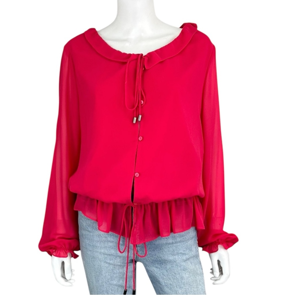 Haute Hippie Hot Pink Blouse Size M
